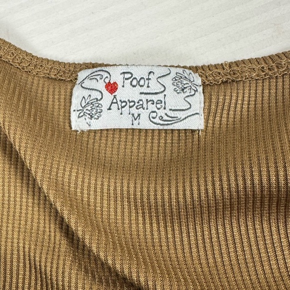 Y2K Keyhole Crop Top M Earthy Neutral Soft Knit Layering Transitional Minimalist - Picture 7 of 7